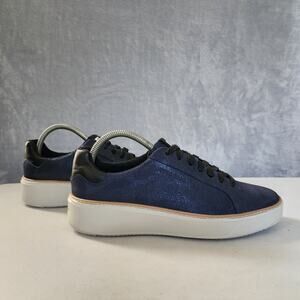 Cole Haan Shoes Womens Size 8.5 Blue Shimmer Sneaker Grand Pro Topspin